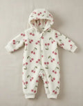 Carters cherry fleece overall
