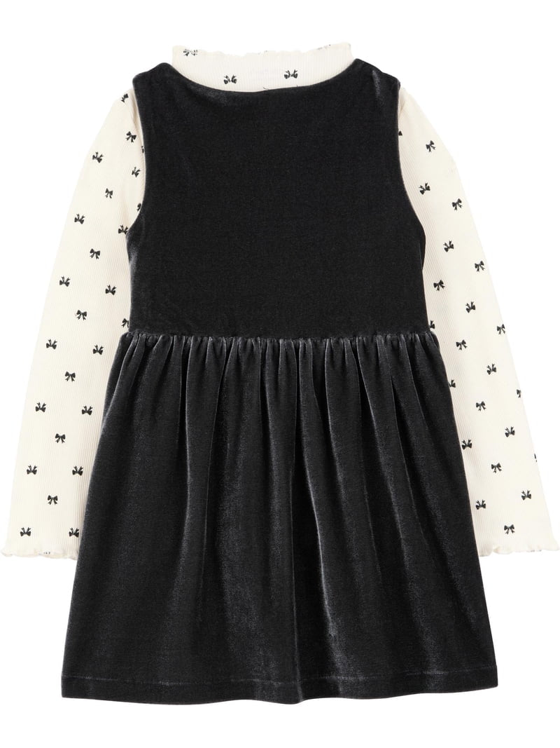 Carters Velvet Dress 2 pcs