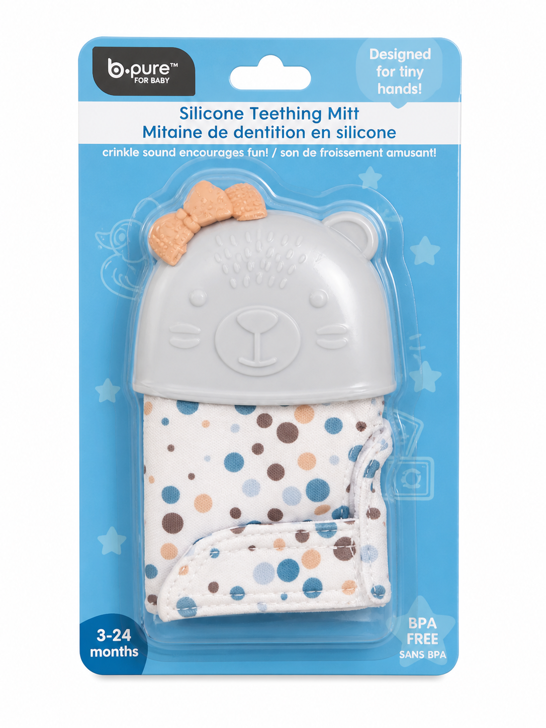 Silicone teething Mitt