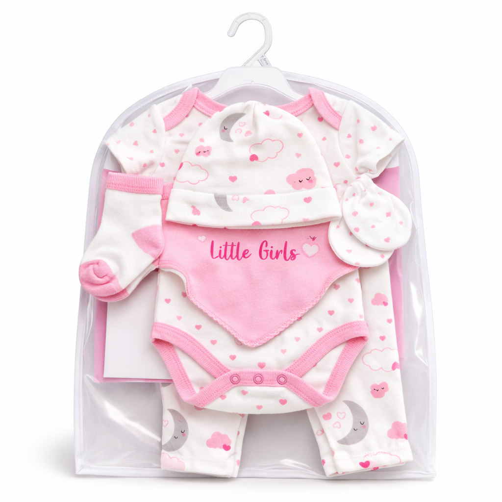 8 pieces gift set for baby girl
