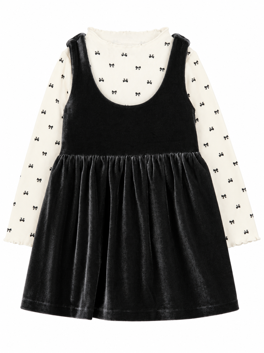 Carters Velvet Dress 2 pcs
