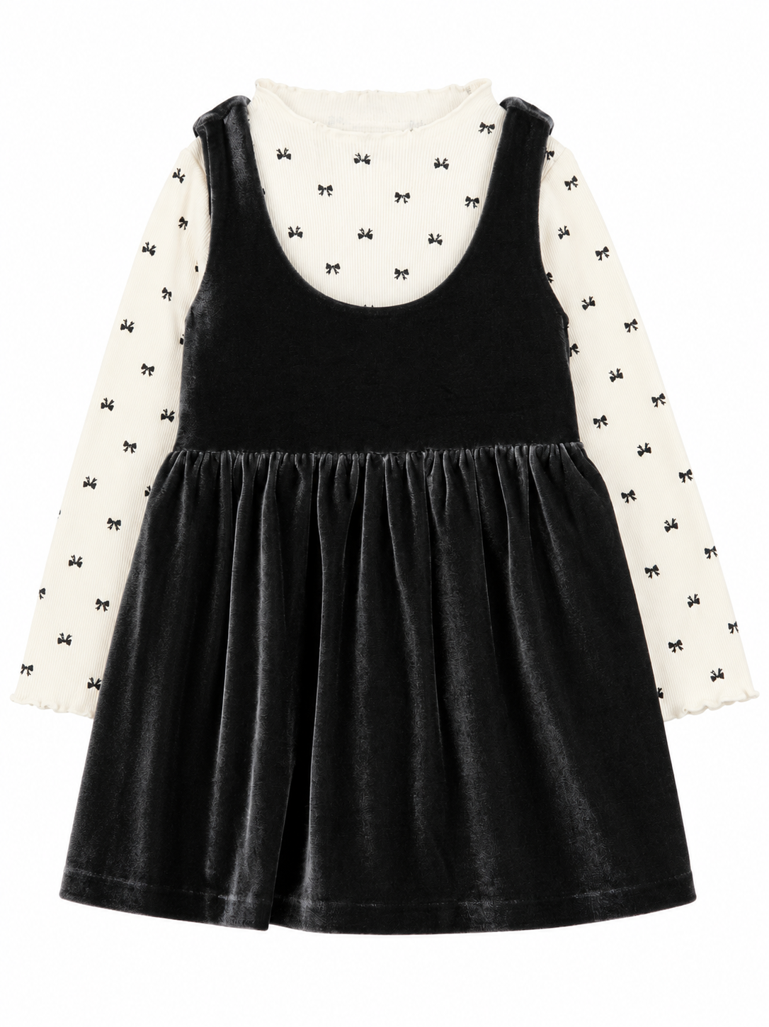 Carters Velvet Dress 2 pcs
