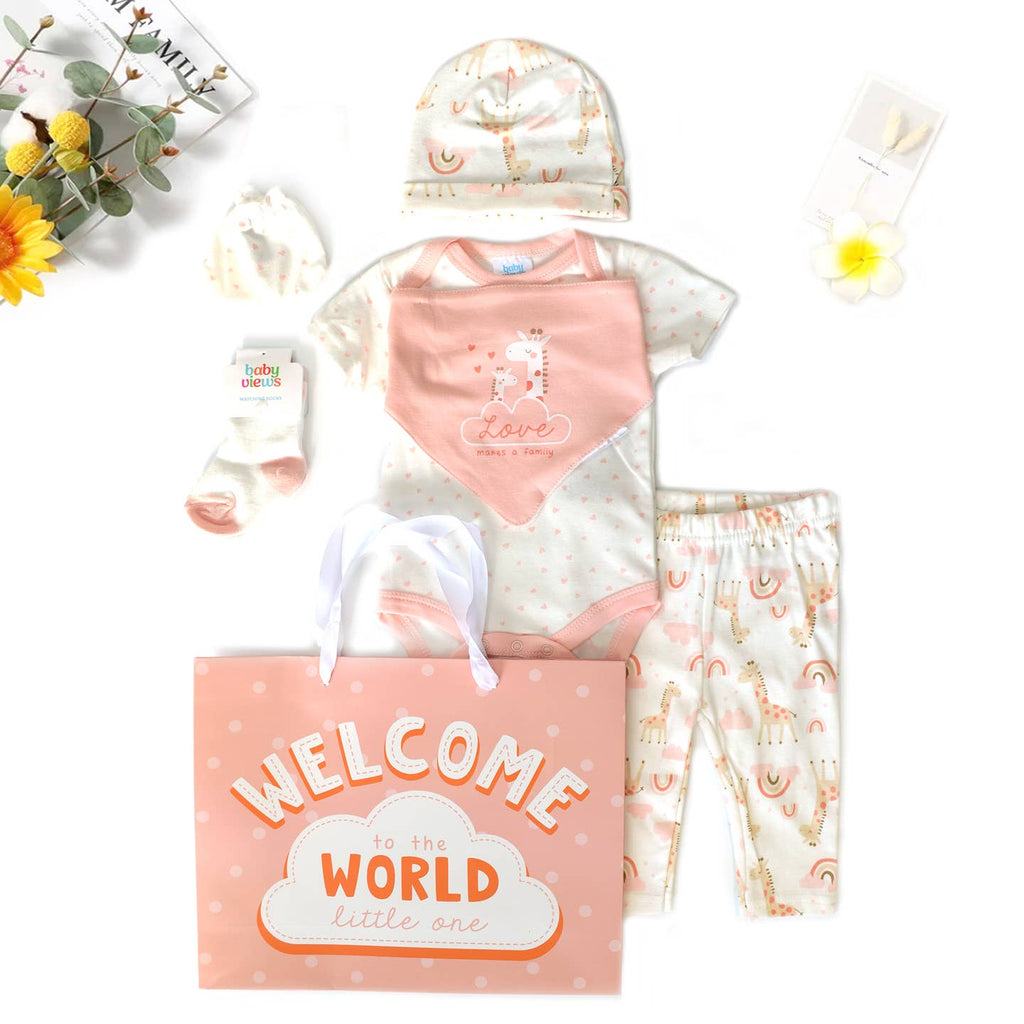 8 pieces gift set for baby girl