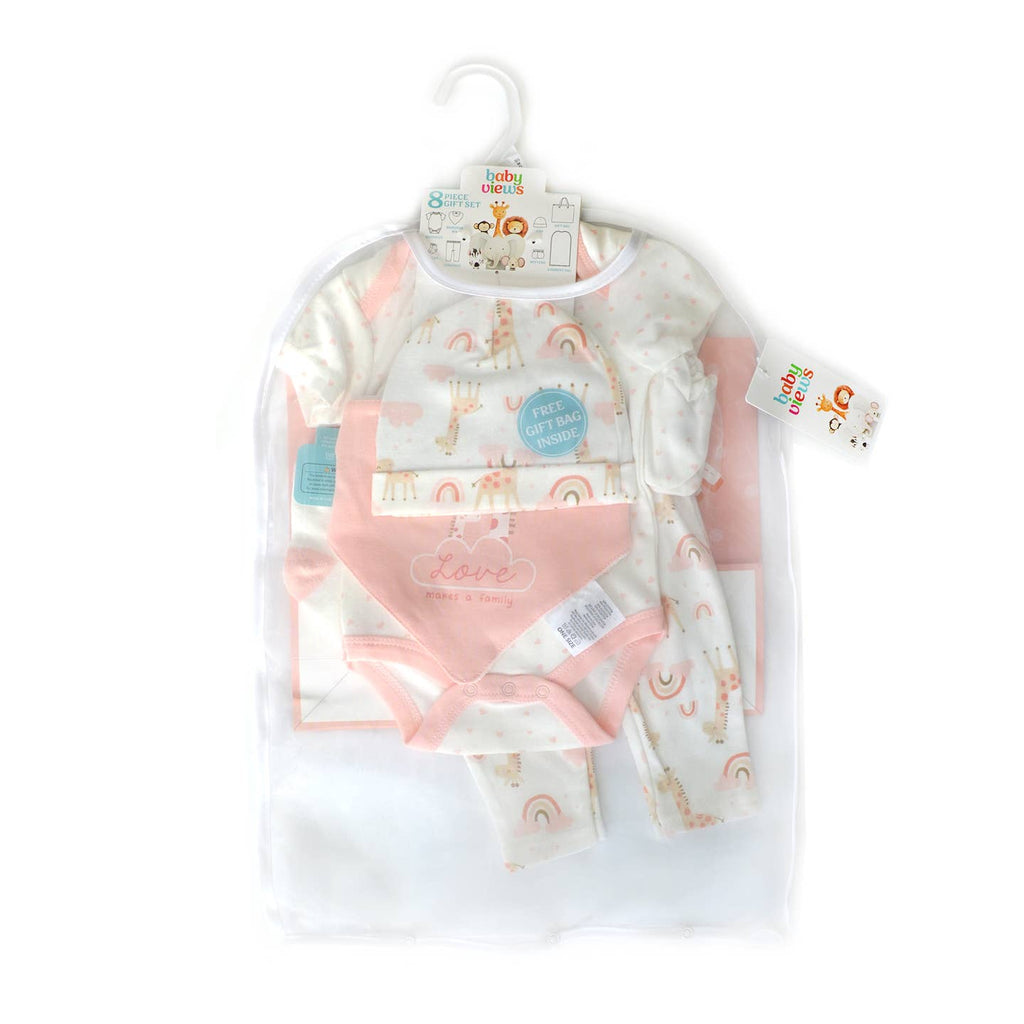 8 pieces gift set for baby girl