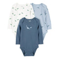 Carters pack of 3 bodysuits long sleeve