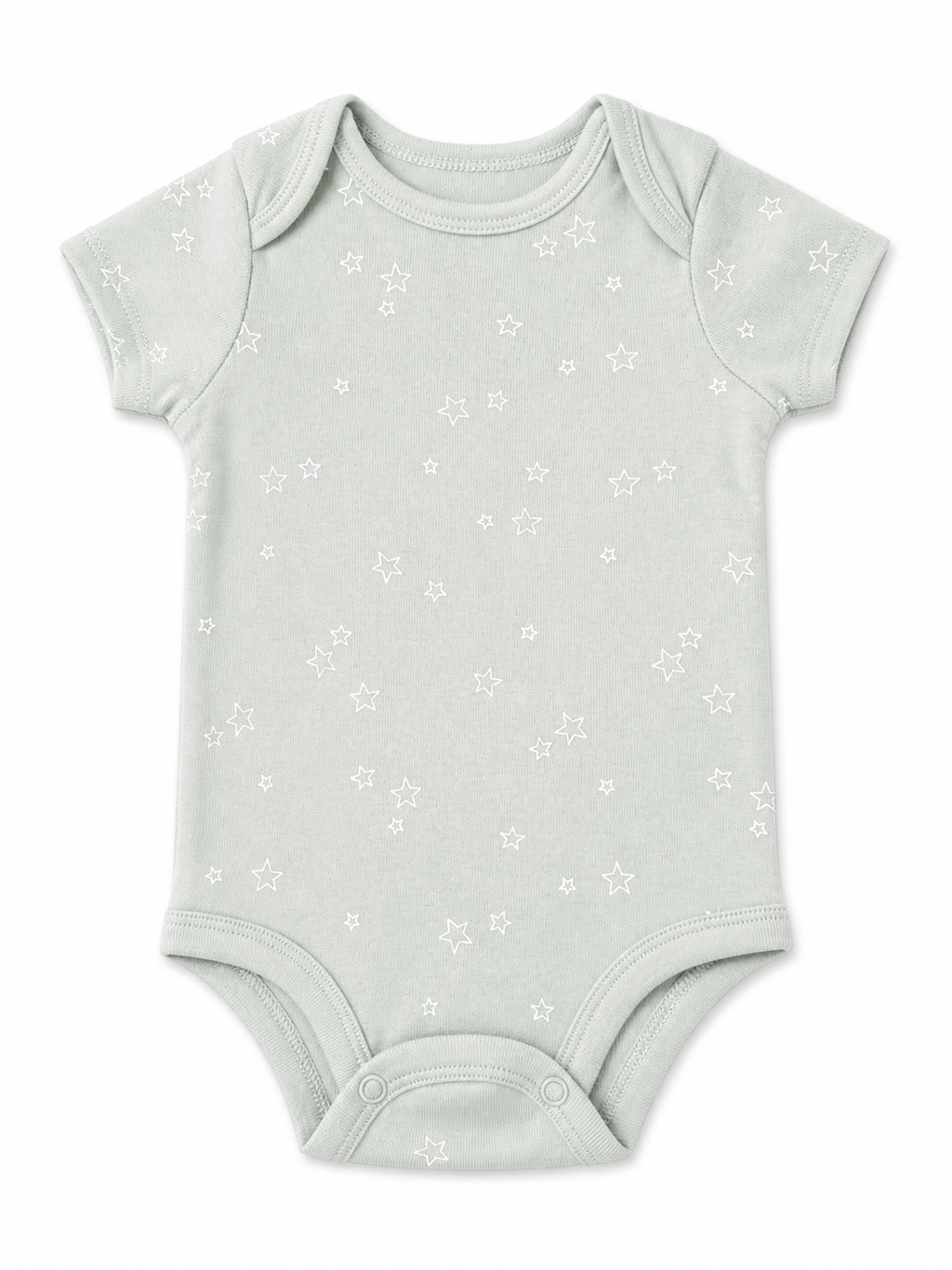 Baby sheep and stars bodysuit set (5-pack)