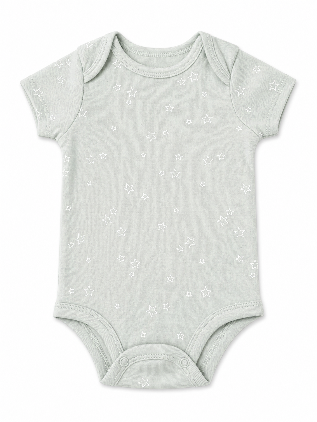 Baby sheep and stars bodysuit set (5-pack)