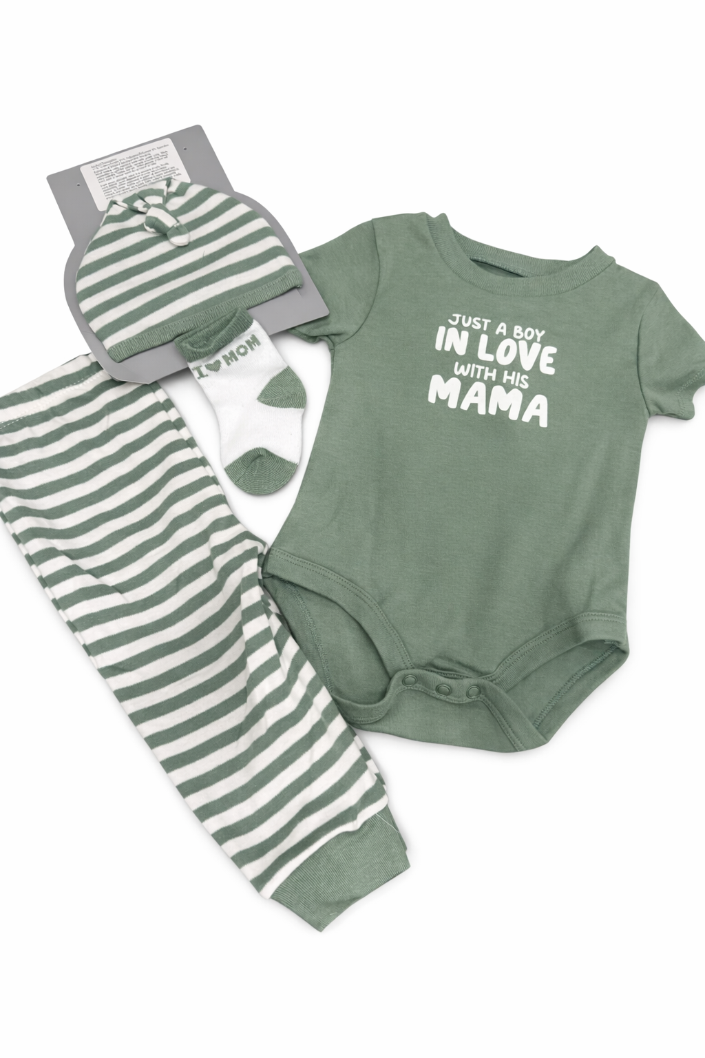 Just a boy in love with his mama set 4 pcs