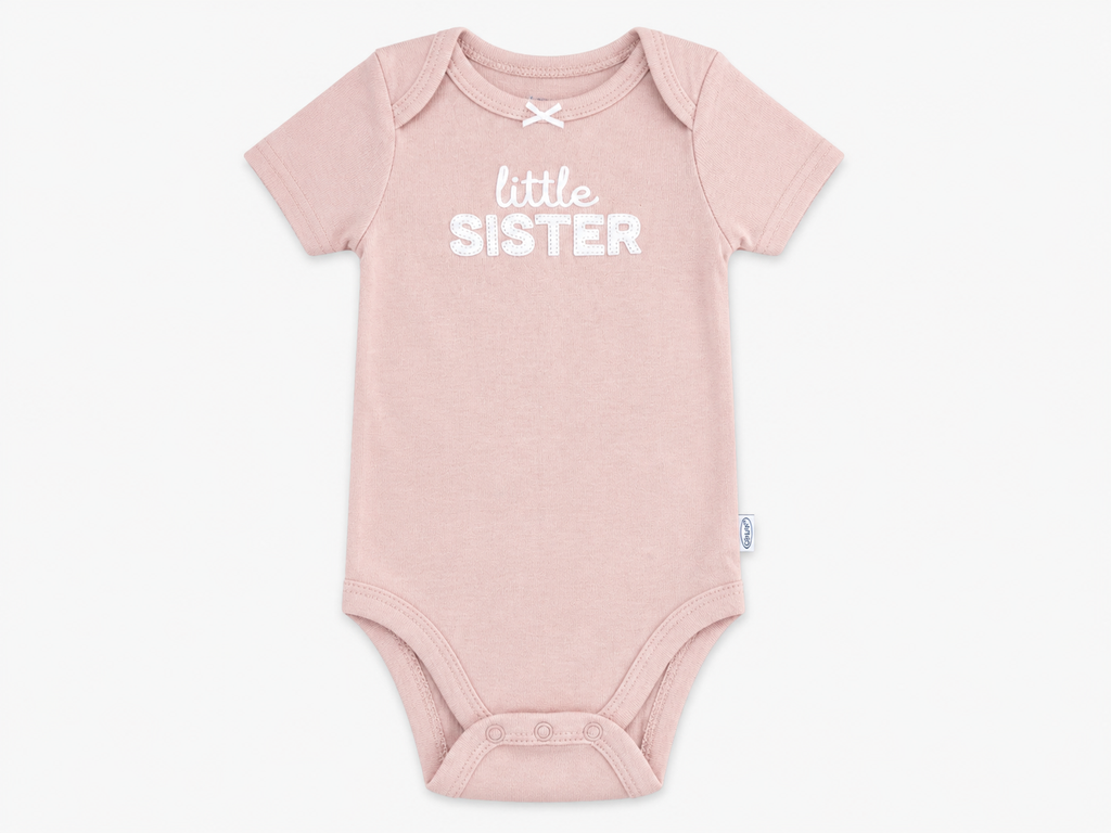 GRACO pink/oatmeal bodysuit set (3-pack)