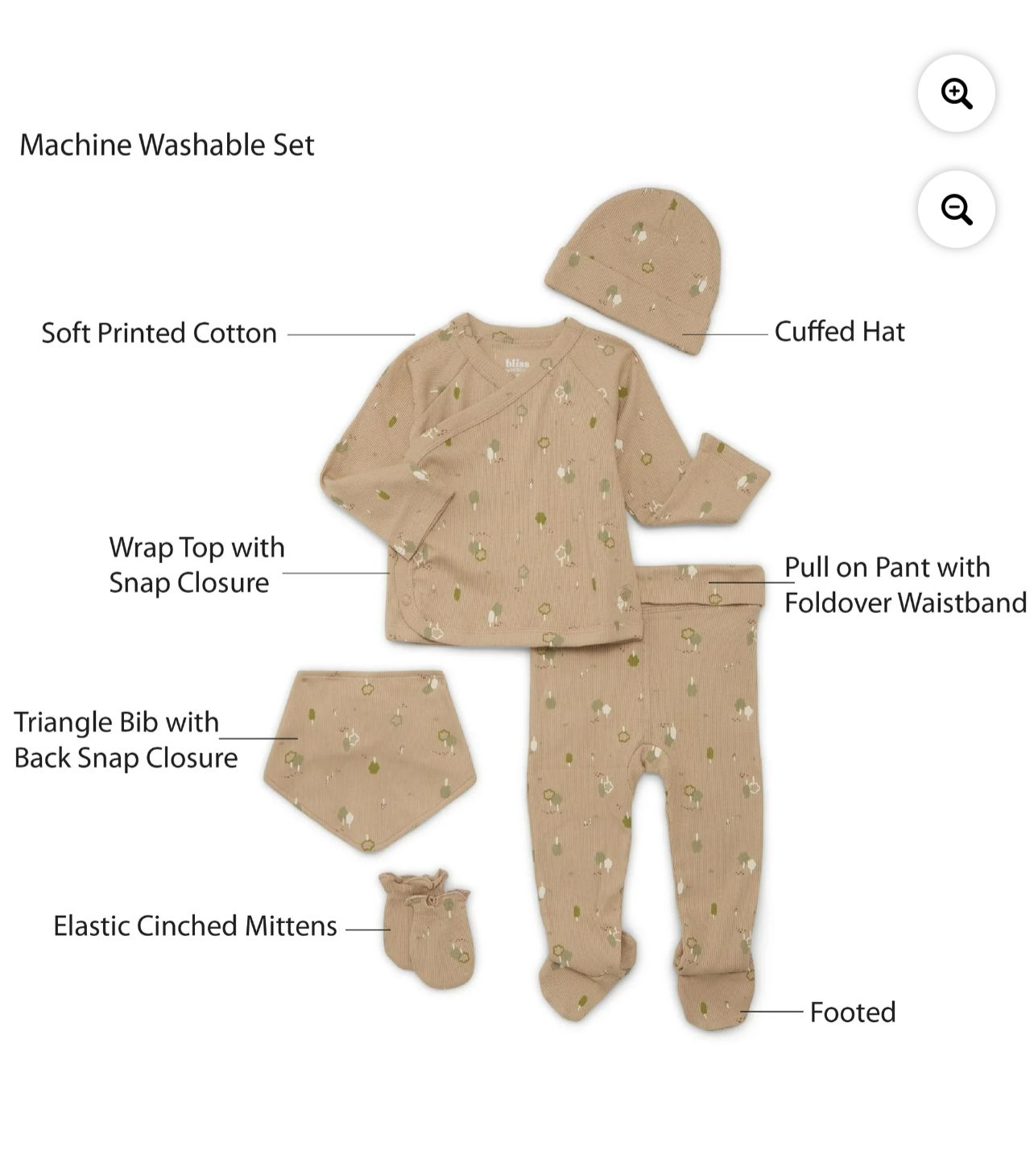 5 pcs set for babies