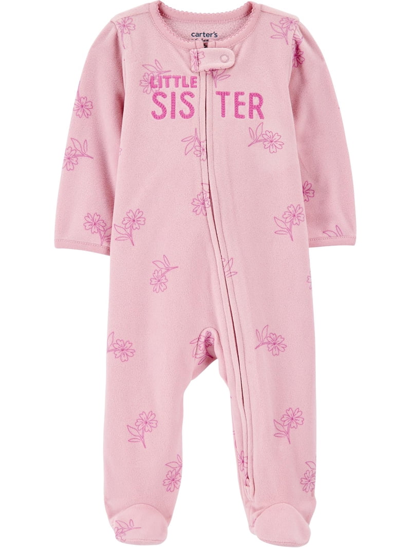 Carters soft fleece little sister overall