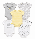 Little peanut baby bodysuit set (5-pack)