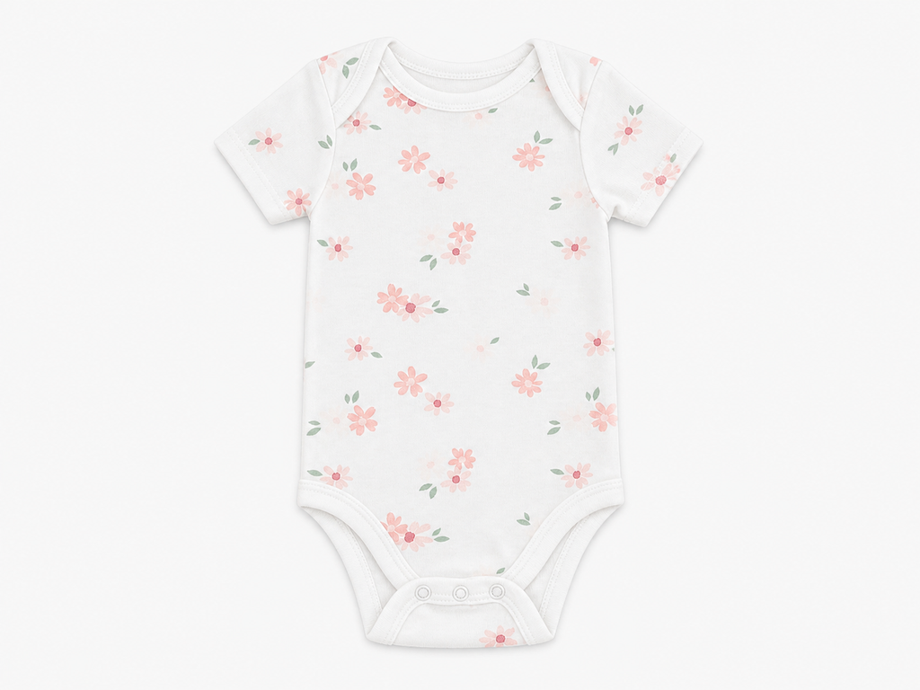 GRACO pink/oatmeal bodysuit set (3-pack)