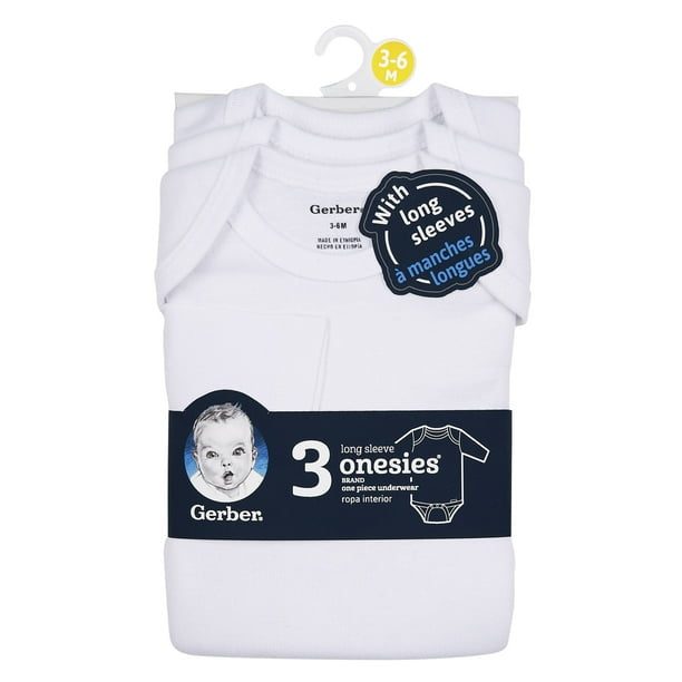 Gerber long sleeve onesies (3-pack)