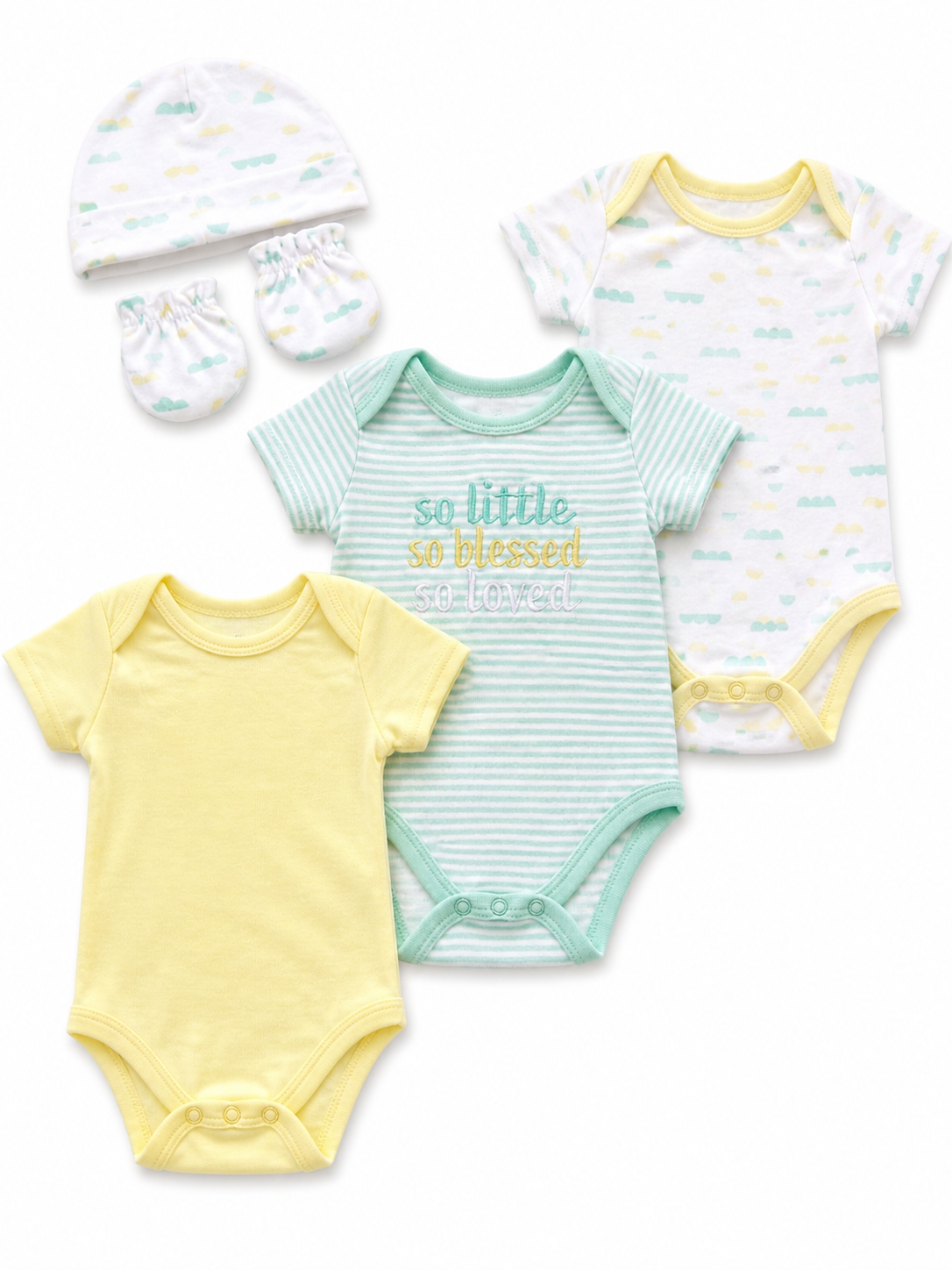 Little beginnings bodysuit set (5 pcs set )