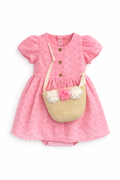 Little lass dress 3 pcs styled with bag
