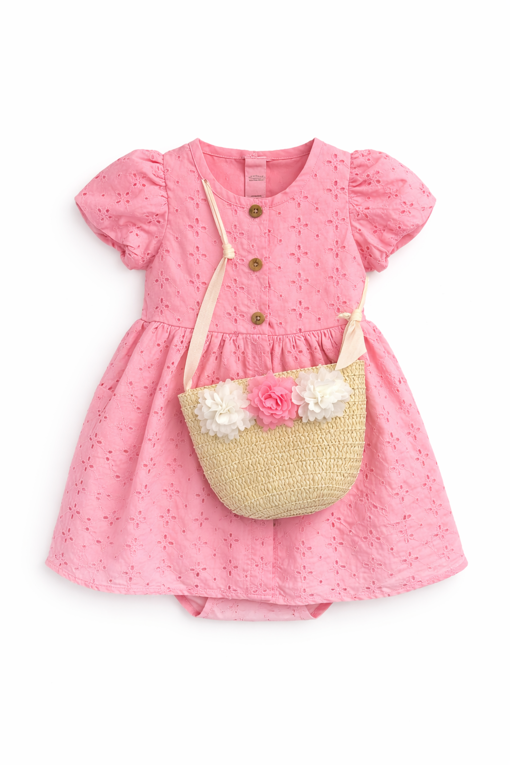 Little lass dress 3 pcs styled with bag