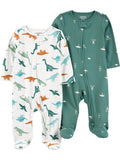 Carters 2 way zipper overall